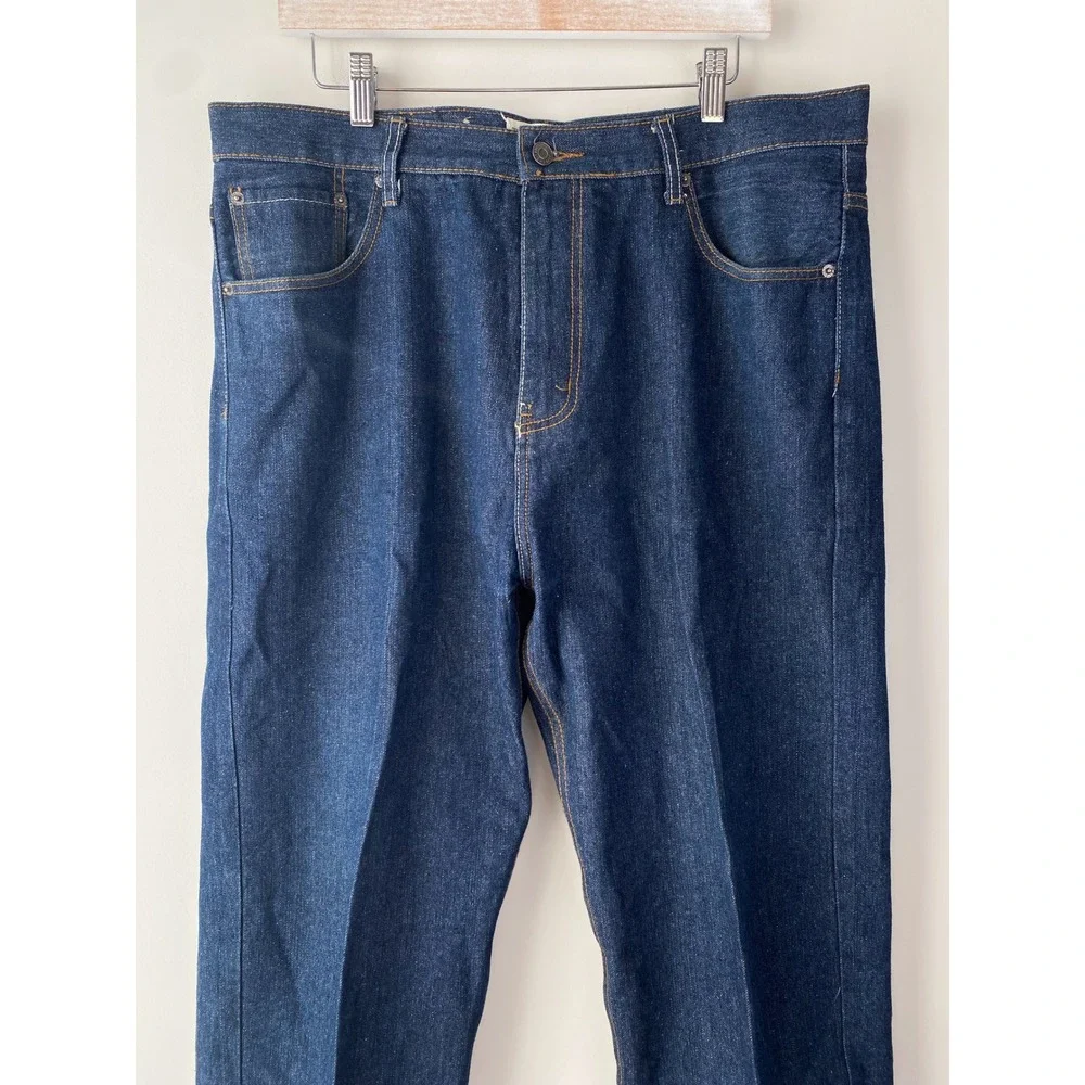 Beyond The Limit Mens Y2K Big & Tall Jeans 40x32 Dark Wash Straight‎ Leg Baggy